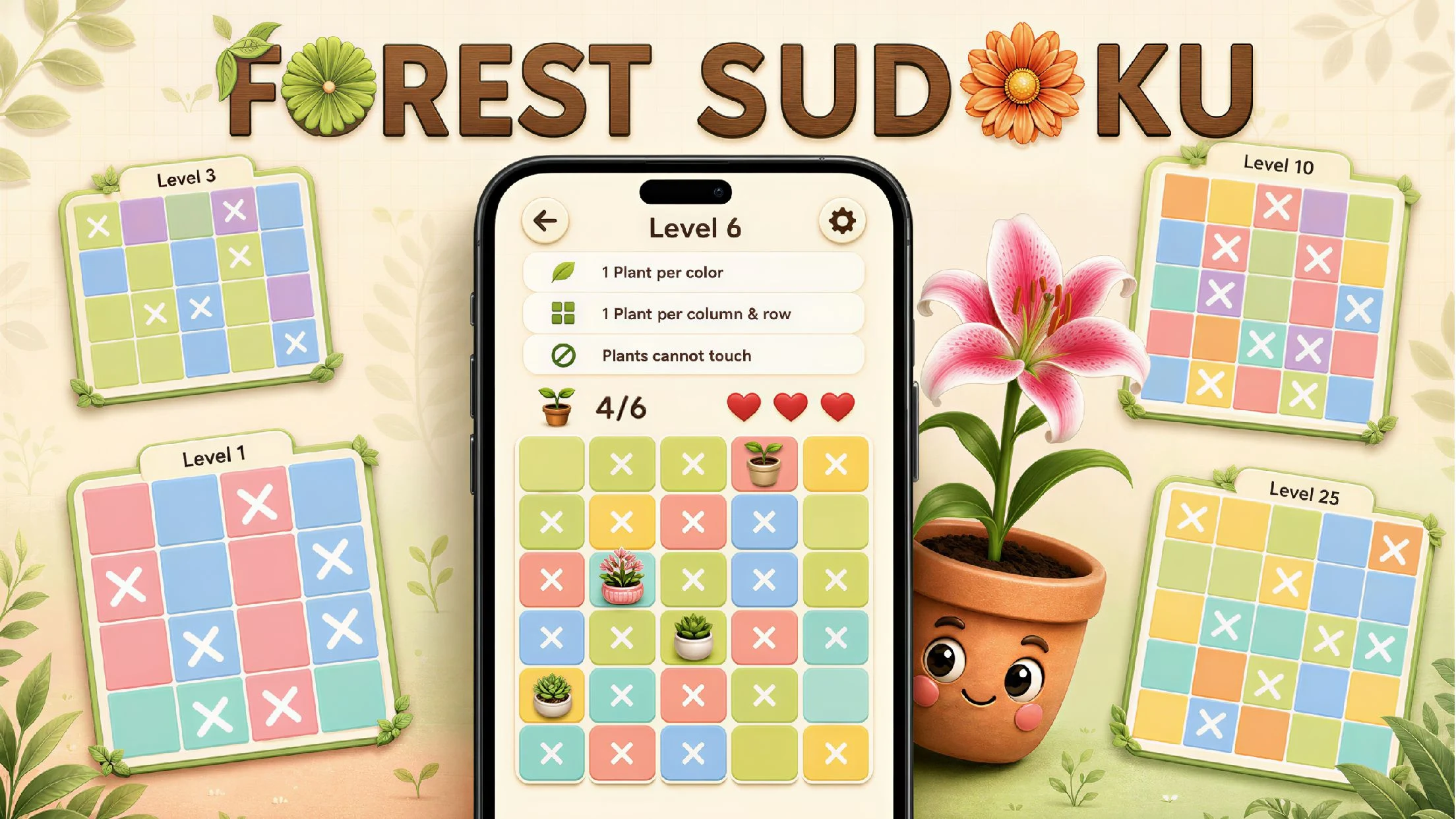 Forest Sudoku: Brain Puzzle screenshot